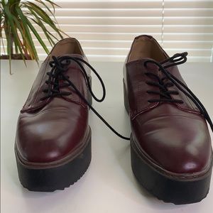 Madden Girl Burgundy oxfords
